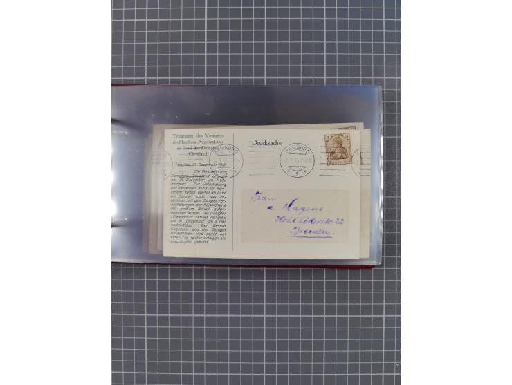 1908/39, Sammlung “Sonderreisen” des NDL und der HAPAG mit ca. 135 Briefen, Karten und GSK inkl. gebrauchten Telegramm-Karten