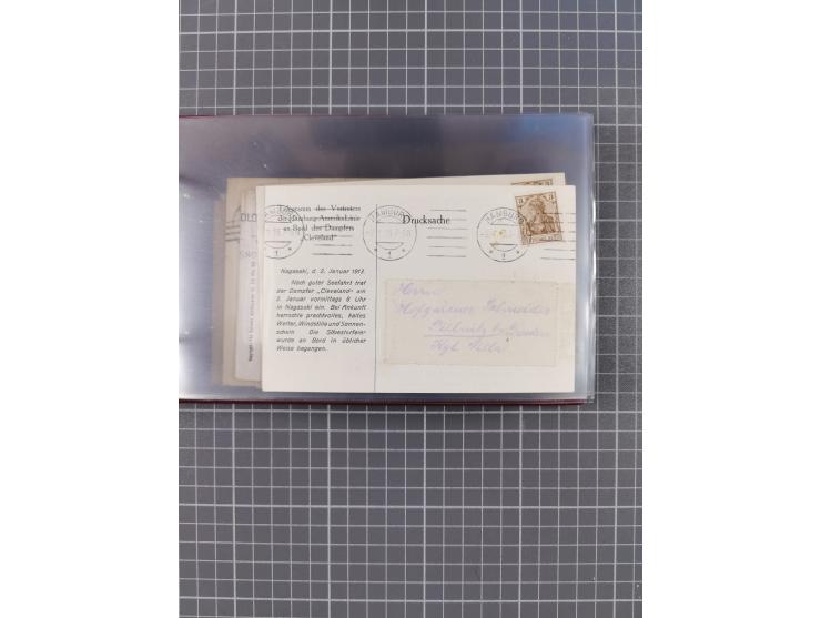 1908/39, Sammlung “Sonderreisen” des NDL und der HAPAG mit ca. 135 Briefen, Karten und GSK inkl. gebrauchten Telegramm-Karten