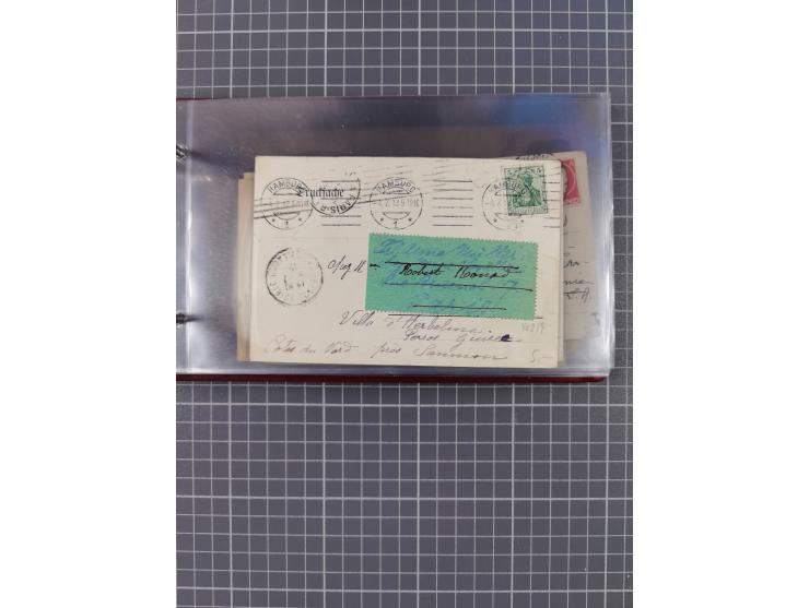 1908/39, Sammlung “Sonderreisen” des NDL und der HAPAG mit ca. 135 Briefen, Karten und GSK inkl. gebrauchten Telegramm-Karten