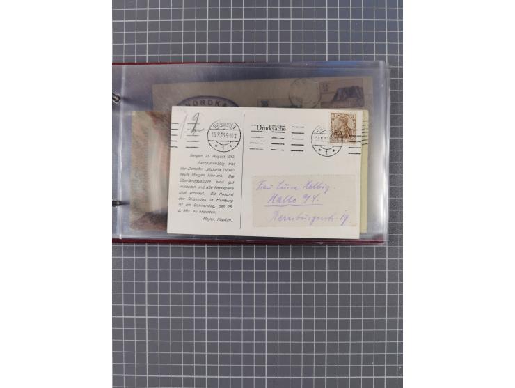 1908/39, Sammlung “Sonderreisen” des NDL und der HAPAG mit ca. 135 Briefen, Karten und GSK inkl. gebrauchten Telegramm-Karten