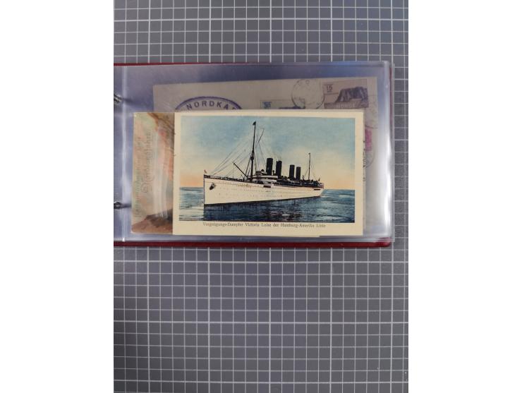 1908/39, Sammlung “Sonderreisen” des NDL und der HAPAG mit ca. 135 Briefen, Karten und GSK inkl. gebrauchten Telegramm-Karten