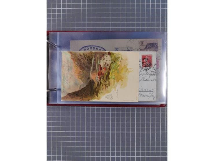 1908/39, Sammlung “Sonderreisen” des NDL und der HAPAG mit ca. 135 Briefen, Karten und GSK inkl. gebrauchten Telegramm-Karten