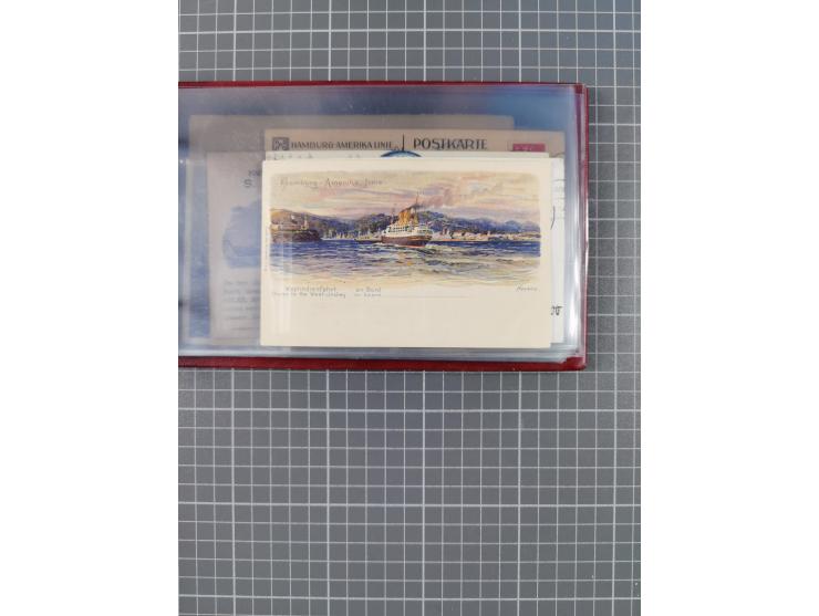 1908/39, Sammlung “Sonderreisen” des NDL und der HAPAG mit ca. 135 Briefen, Karten und GSK inkl. gebrauchten Telegramm-Karten