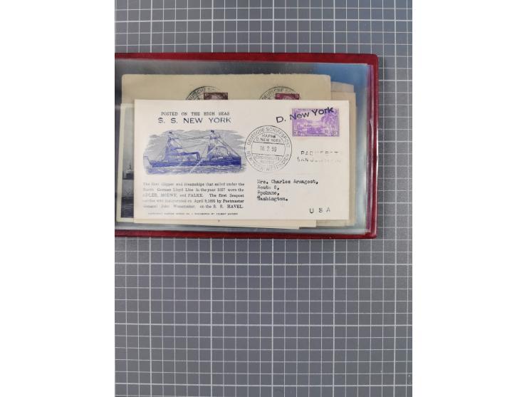 1908/39, Sammlung “Sonderreisen” des NDL und der HAPAG mit ca. 135 Briefen, Karten und GSK inkl. gebrauchten Telegramm-Karten