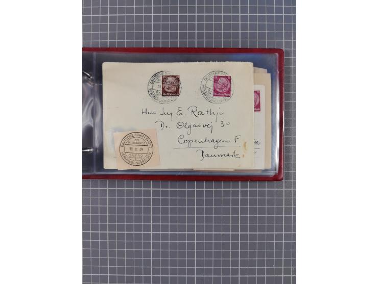 1908/39, Sammlung “Sonderreisen” des NDL und der HAPAG mit ca. 135 Briefen, Karten und GSK inkl. gebrauchten Telegramm-Karten