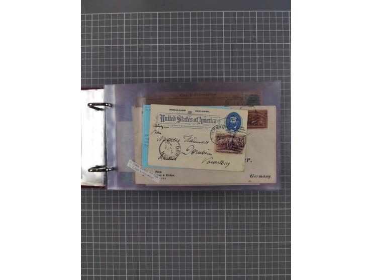 1892/1939, umfangreiche Sammlung “U.S. GERMAN SEA POST” mit ca. 400 Briefen, Karten und Ganzsachen, Schwerpunkt vor 1920 mit 