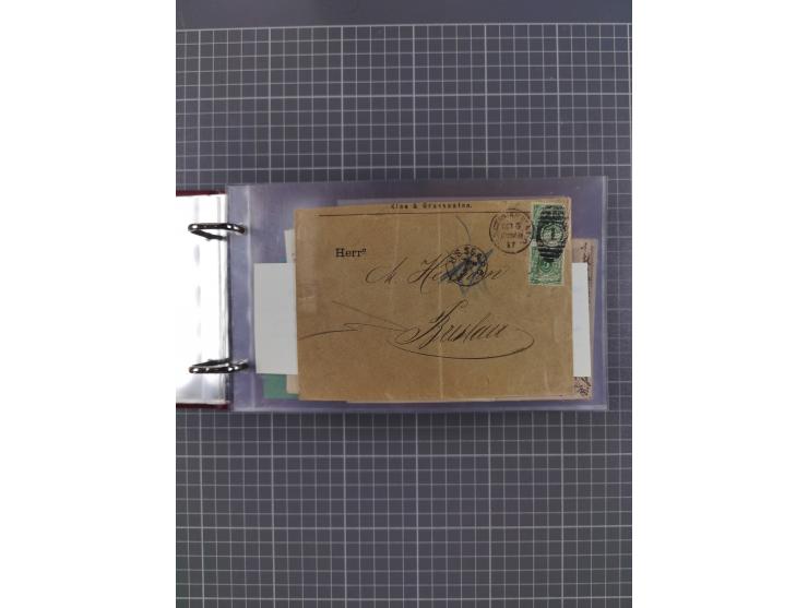 1892/1939, umfangreiche Sammlung “U.S. GERMAN SEA POST” mit ca. 400 Briefen, Karten und Ganzsachen, Schwerpunkt vor 1920 mit 