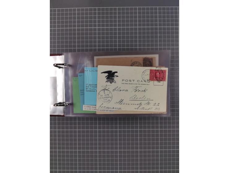 1892/1939, umfangreiche Sammlung “U.S. GERMAN SEA POST” mit ca. 400 Briefen, Karten und Ganzsachen, Schwerpunkt vor 1920 mit 