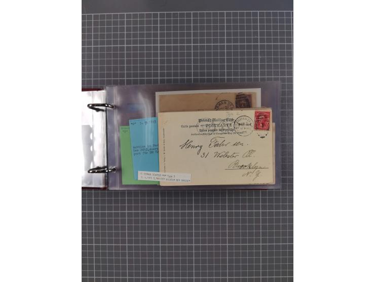 1892/1939, umfangreiche Sammlung “U.S. GERMAN SEA POST” mit ca. 400 Briefen, Karten und Ganzsachen, Schwerpunkt vor 1920 mit 