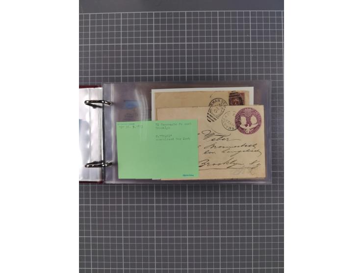 1892/1939, umfangreiche Sammlung “U.S. GERMAN SEA POST” mit ca. 400 Briefen, Karten und Ganzsachen, Schwerpunkt vor 1920 mit 