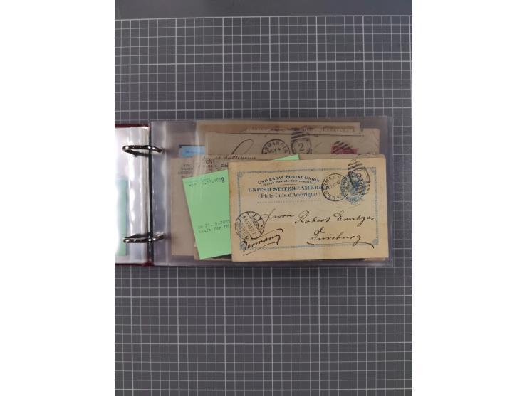 1892/1939, umfangreiche Sammlung “U.S. GERMAN SEA POST” mit ca. 400 Briefen, Karten und Ganzsachen, Schwerpunkt vor 1920 mit 