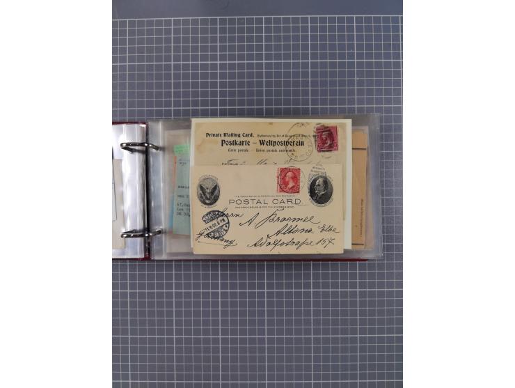 1892/1939, umfangreiche Sammlung “U.S. GERMAN SEA POST” mit ca. 400 Briefen, Karten und Ganzsachen, Schwerpunkt vor 1920 mit 