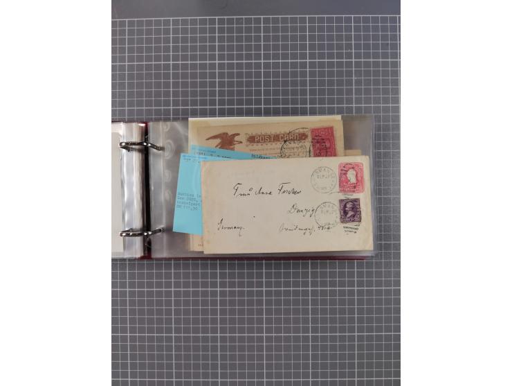 1892/1939, umfangreiche Sammlung “U.S. GERMAN SEA POST” mit ca. 400 Briefen, Karten und Ganzsachen, Schwerpunkt vor 1920 mit 