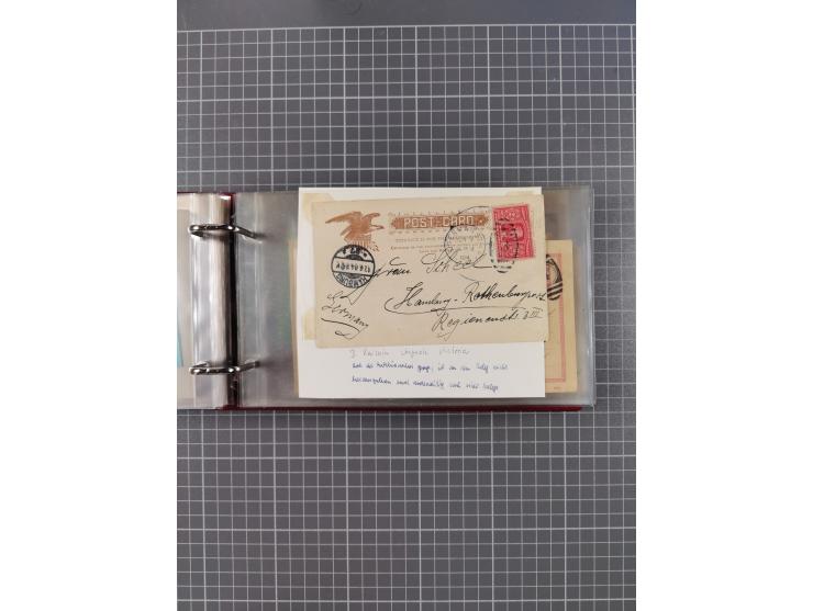1892/1939, umfangreiche Sammlung “U.S. GERMAN SEA POST” mit ca. 400 Briefen, Karten und Ganzsachen, Schwerpunkt vor 1920 mit 