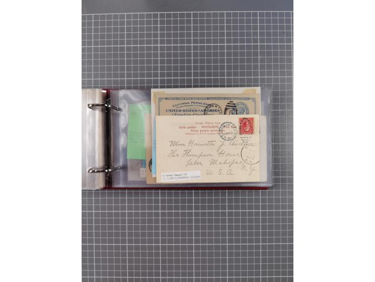 1892/1939, umfangreiche Sammlung “U.S. GERMAN SEA POST” mit ca. 400 Briefen, Karten und Ganzsachen, Schwerpunkt vor 1920 mit 