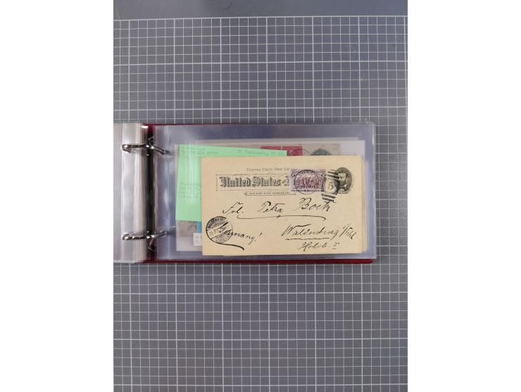 1892/1939, umfangreiche Sammlung “U.S. GERMAN SEA POST” mit ca. 400 Briefen, Karten und Ganzsachen, Schwerpunkt vor 1920 mit 