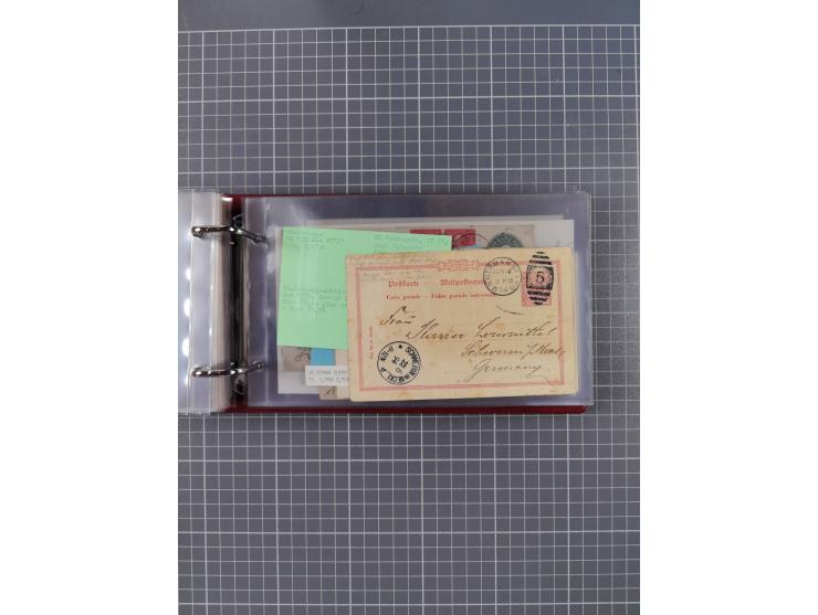 1892/1939, umfangreiche Sammlung “U.S. GERMAN SEA POST” mit ca. 400 Briefen, Karten und Ganzsachen, Schwerpunkt vor 1920 mit 