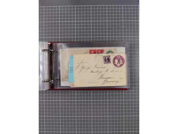 1892/1939, umfangreiche Sammlung “U.S. GERMAN SEA POST” mit ca. 400 Briefen, Karten und Ganzsachen, Schwerpunkt vor 1920 mit 