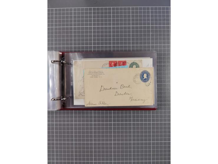 1892/1939, umfangreiche Sammlung “U.S. GERMAN SEA POST” mit ca. 400 Briefen, Karten und Ganzsachen, Schwerpunkt vor 1920 mit 