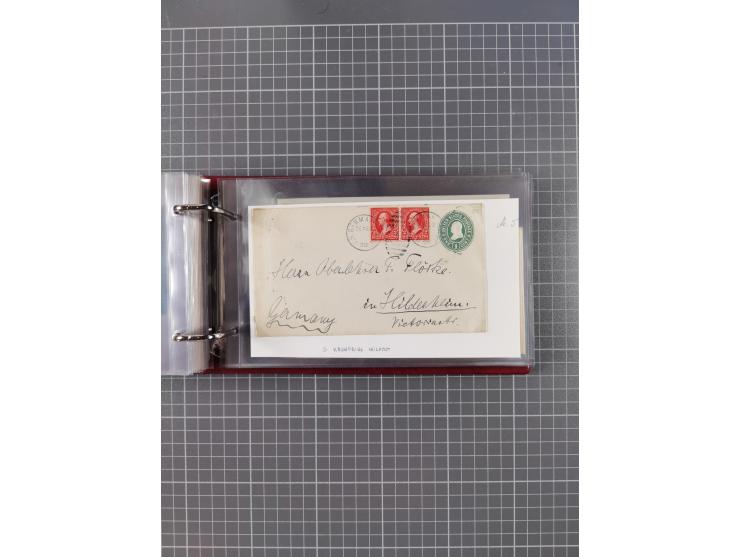 1892/1939, umfangreiche Sammlung “U.S. GERMAN SEA POST” mit ca. 400 Briefen, Karten und Ganzsachen, Schwerpunkt vor 1920 mit 