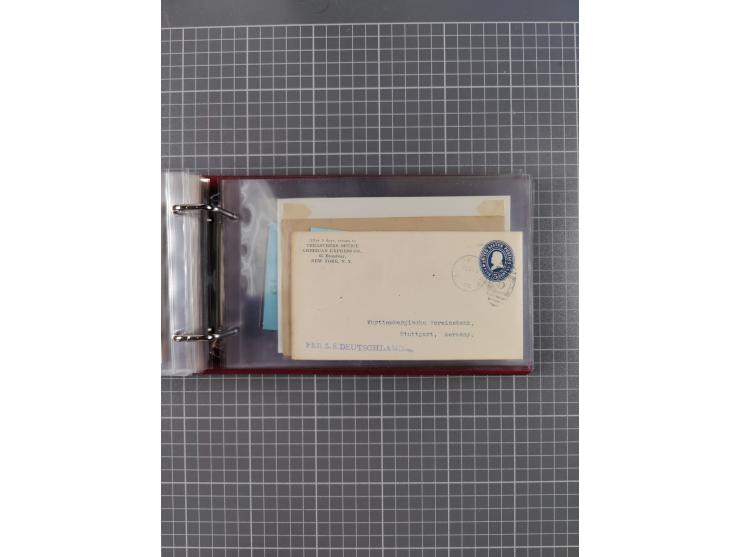 1892/1939, umfangreiche Sammlung “U.S. GERMAN SEA POST” mit ca. 400 Briefen, Karten und Ganzsachen, Schwerpunkt vor 1920 mit 