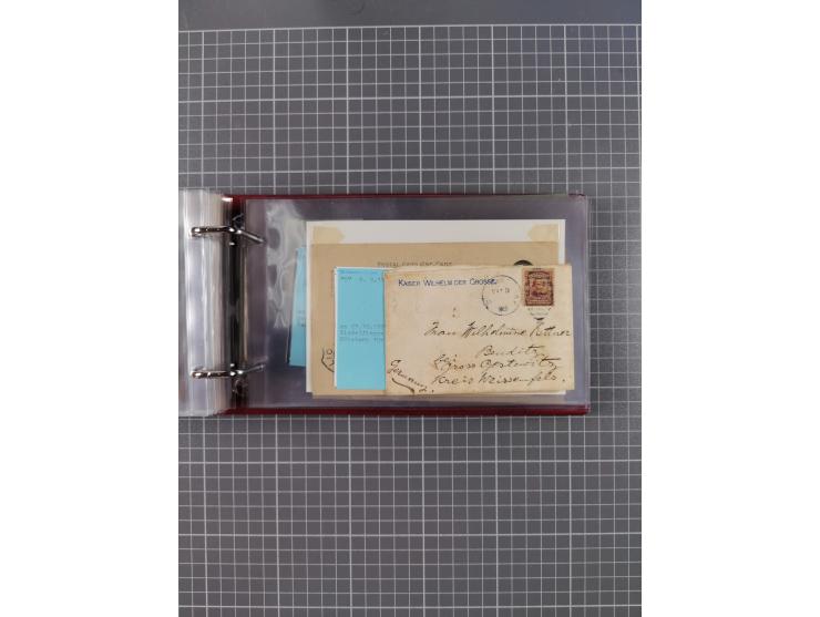 1892/1939, umfangreiche Sammlung “U.S. GERMAN SEA POST” mit ca. 400 Briefen, Karten und Ganzsachen, Schwerpunkt vor 1920 mit 