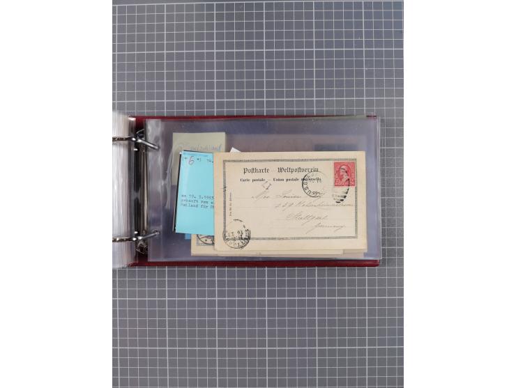 1892/1939, umfangreiche Sammlung “U.S. GERMAN SEA POST” mit ca. 400 Briefen, Karten und Ganzsachen, Schwerpunkt vor 1920 mit 