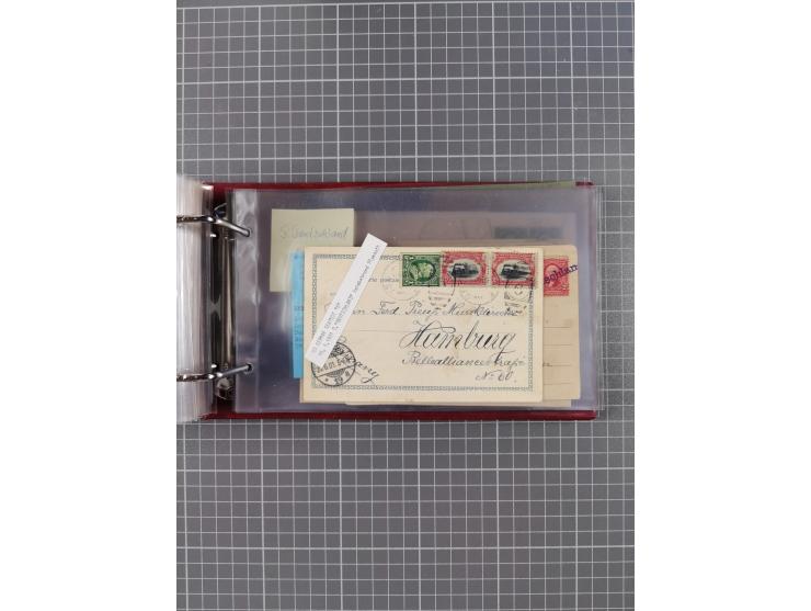 1892/1939, umfangreiche Sammlung “U.S. GERMAN SEA POST” mit ca. 400 Briefen, Karten und Ganzsachen, Schwerpunkt vor 1920 mit 