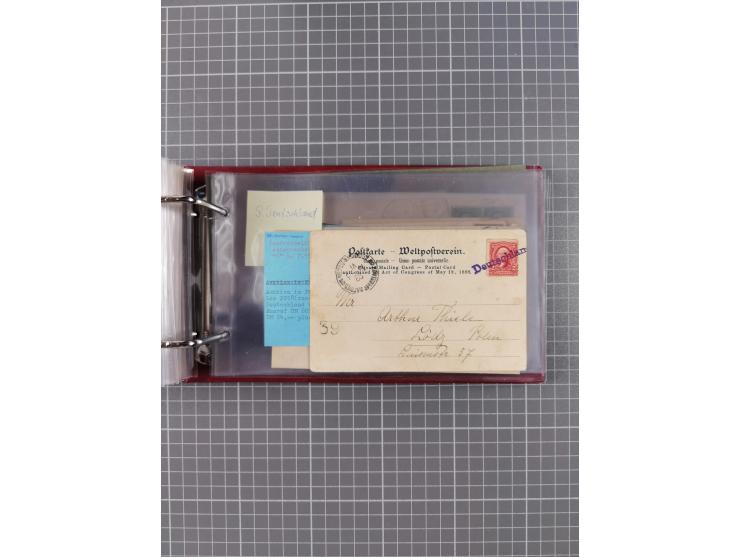 1892/1939, umfangreiche Sammlung “U.S. GERMAN SEA POST” mit ca. 400 Briefen, Karten und Ganzsachen, Schwerpunkt vor 1920 mit 