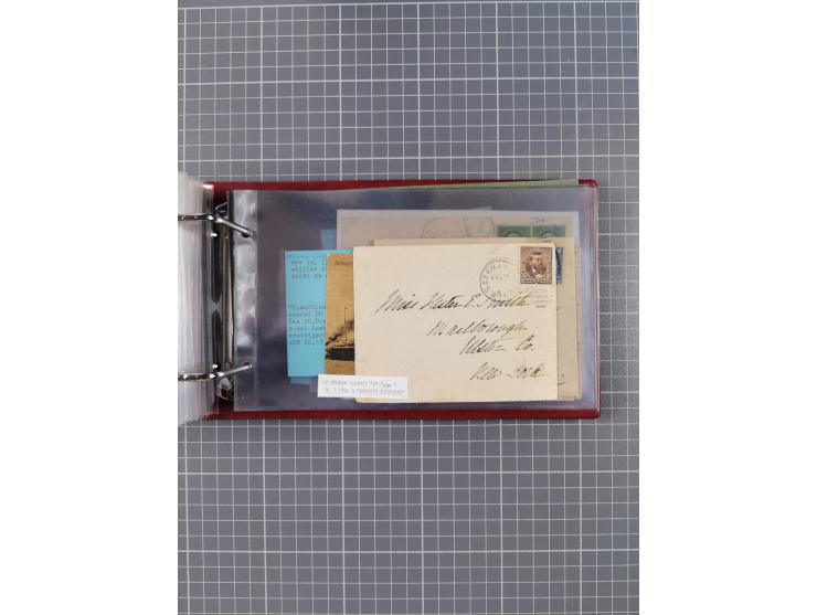 1892/1939, umfangreiche Sammlung “U.S. GERMAN SEA POST” mit ca. 400 Briefen, Karten und Ganzsachen, Schwerpunkt vor 1920 mit 