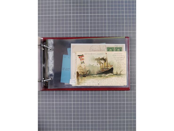 1892/1939, umfangreiche Sammlung “U.S. GERMAN SEA POST” mit ca. 400 Briefen, Karten und Ganzsachen, Schwerpunkt vor 1920 mit 