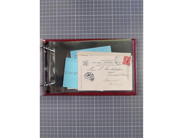 1892/1939, umfangreiche Sammlung “U.S. GERMAN SEA POST” mit ca. 400 Briefen, Karten und Ganzsachen, Schwerpunkt vor 1920 mit 