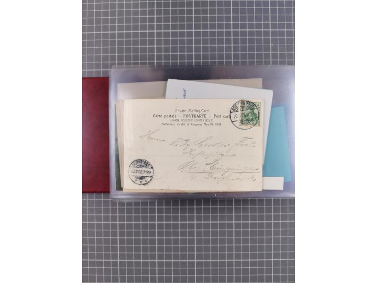 1892/1939, umfangreiche Sammlung “U.S. GERMAN SEA POST” mit ca. 400 Briefen, Karten und Ganzsachen, Schwerpunkt vor 1920 mit 