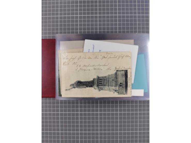 1892/1939, umfangreiche Sammlung “U.S. GERMAN SEA POST” mit ca. 400 Briefen, Karten und Ganzsachen, Schwerpunkt vor 1920 mit 