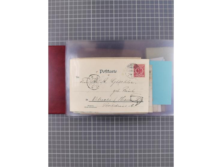 1892/1939, umfangreiche Sammlung “U.S. GERMAN SEA POST” mit ca. 400 Briefen, Karten und Ganzsachen, Schwerpunkt vor 1920 mit 