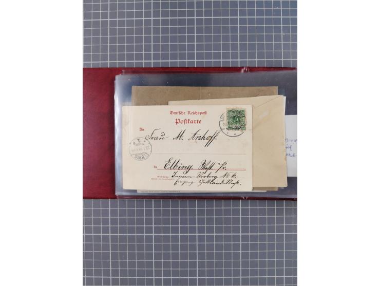 1892/1939, umfangreiche Sammlung “U.S. GERMAN SEA POST” mit ca. 400 Briefen, Karten und Ganzsachen, Schwerpunkt vor 1920 mit 
