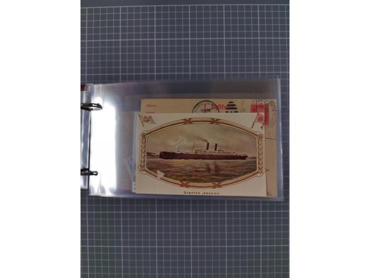 1892/1939, umfangreiche Sammlung “U.S. GERMAN SEA POST” mit ca. 400 Briefen, Karten und Ganzsachen, Schwerpunkt vor 1920 mit 