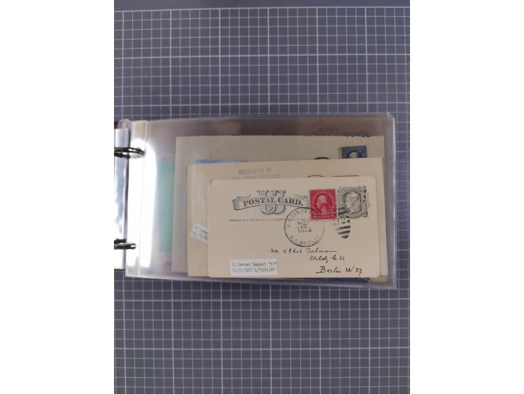 1892/1939, umfangreiche Sammlung “U.S. GERMAN SEA POST” mit ca. 400 Briefen, Karten und Ganzsachen, Schwerpunkt vor 1920 mit 