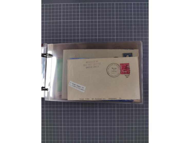 1892/1939, umfangreiche Sammlung “U.S. GERMAN SEA POST” mit ca. 400 Briefen, Karten und Ganzsachen, Schwerpunkt vor 1920 mit 