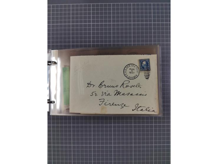 1892/1939, umfangreiche Sammlung “U.S. GERMAN SEA POST” mit ca. 400 Briefen, Karten und Ganzsachen, Schwerpunkt vor 1920 mit 