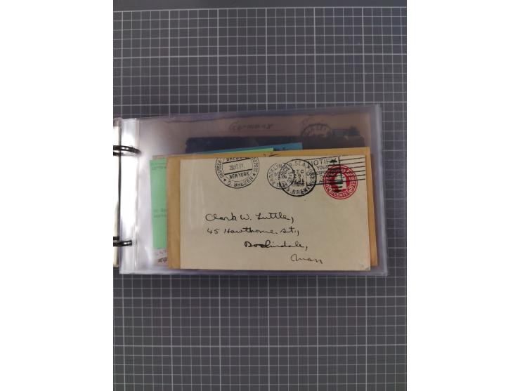 1892/1939, umfangreiche Sammlung “U.S. GERMAN SEA POST” mit ca. 400 Briefen, Karten und Ganzsachen, Schwerpunkt vor 1920 mit 
