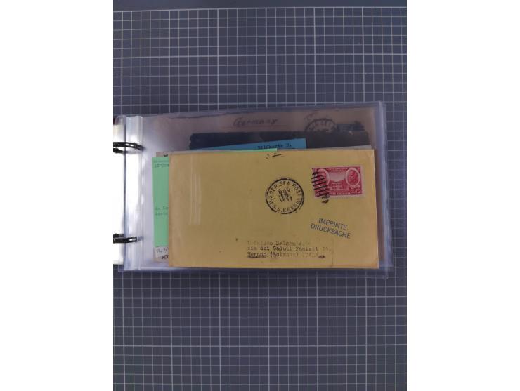 1892/1939, umfangreiche Sammlung “U.S. GERMAN SEA POST” mit ca. 400 Briefen, Karten und Ganzsachen, Schwerpunkt vor 1920 mit 