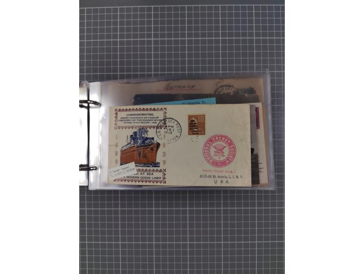 1892/1939, umfangreiche Sammlung “U.S. GERMAN SEA POST” mit ca. 400 Briefen, Karten und Ganzsachen, Schwerpunkt vor 1920 mit 