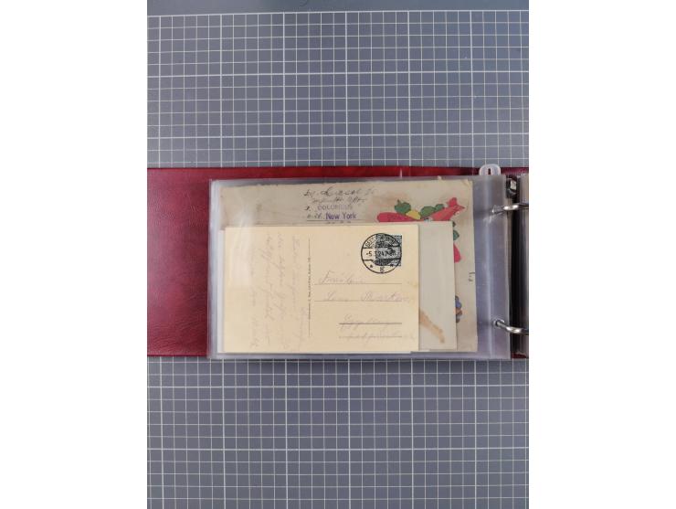 1892/1939, umfangreiche Sammlung “U.S. GERMAN SEA POST” mit ca. 400 Briefen, Karten und Ganzsachen, Schwerpunkt vor 1920 mit 