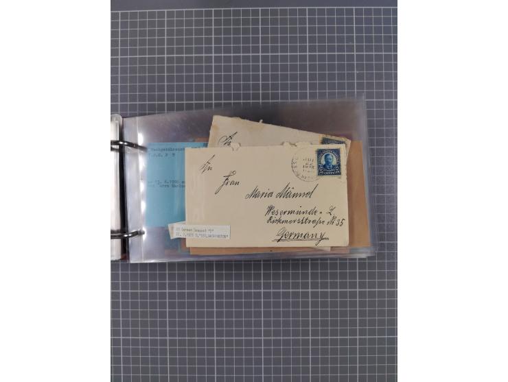 1892/1939, umfangreiche Sammlung “U.S. GERMAN SEA POST” mit ca. 400 Briefen, Karten und Ganzsachen, Schwerpunkt vor 1920 mit 