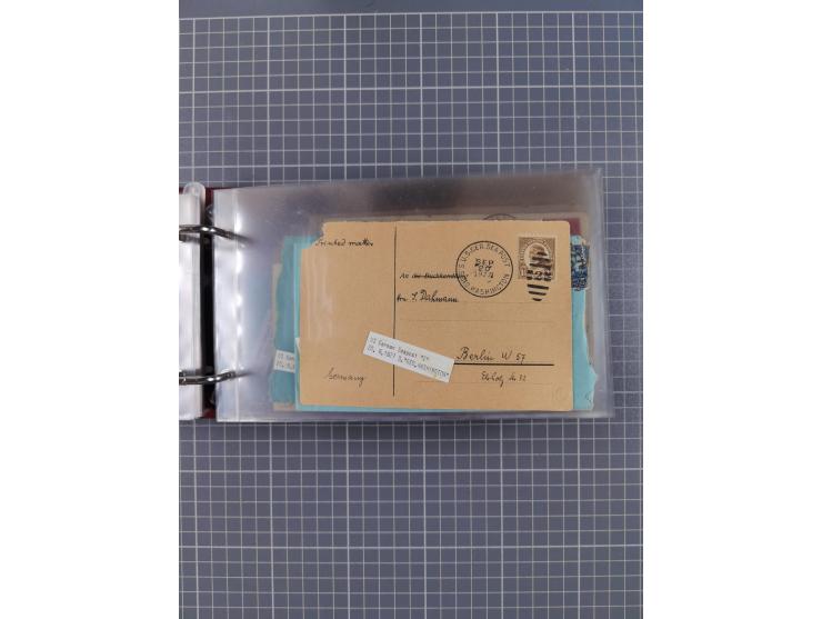 1892/1939, umfangreiche Sammlung “U.S. GERMAN SEA POST” mit ca. 400 Briefen, Karten und Ganzsachen, Schwerpunkt vor 1920 mit 