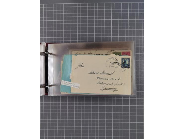 1892/1939, umfangreiche Sammlung “U.S. GERMAN SEA POST” mit ca. 400 Briefen, Karten und Ganzsachen, Schwerpunkt vor 1920 mit 