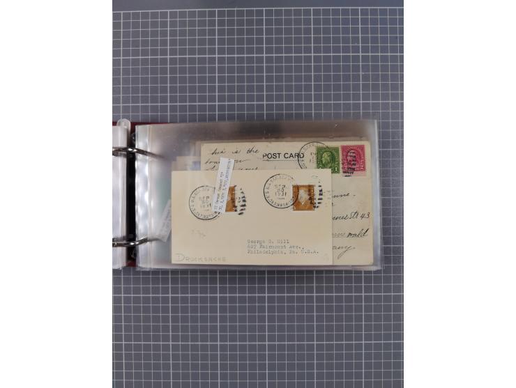 1892/1939, umfangreiche Sammlung “U.S. GERMAN SEA POST” mit ca. 400 Briefen, Karten und Ganzsachen, Schwerpunkt vor 1920 mit 