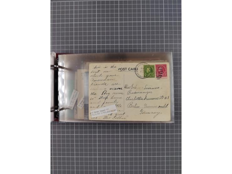 1892/1939, umfangreiche Sammlung “U.S. GERMAN SEA POST” mit ca. 400 Briefen, Karten und Ganzsachen, Schwerpunkt vor 1920 mit 