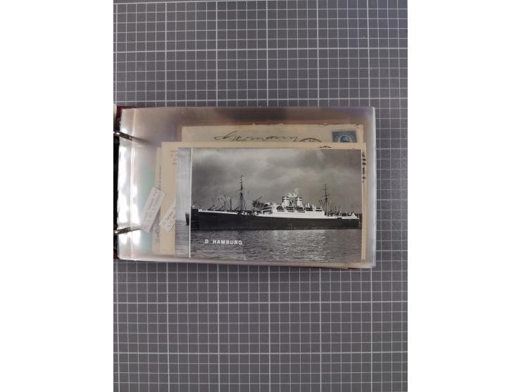 1892/1939, umfangreiche Sammlung “U.S. GERMAN SEA POST” mit ca. 400 Briefen, Karten und Ganzsachen, Schwerpunkt vor 1920 mit 